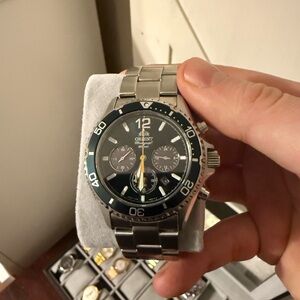 Orient RN-TX0204E Green Dial Solar Chronograph